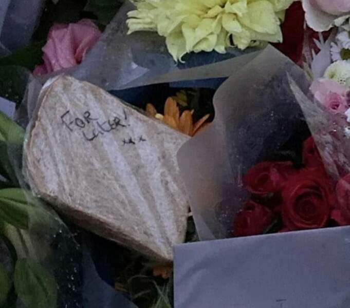 Someone has left a Marmalade Sandwich outside Buckingham Palace...