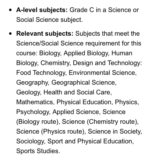Nursing entry requirement - how to meet it?