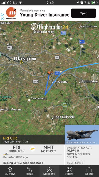 The Queen and Flightradar