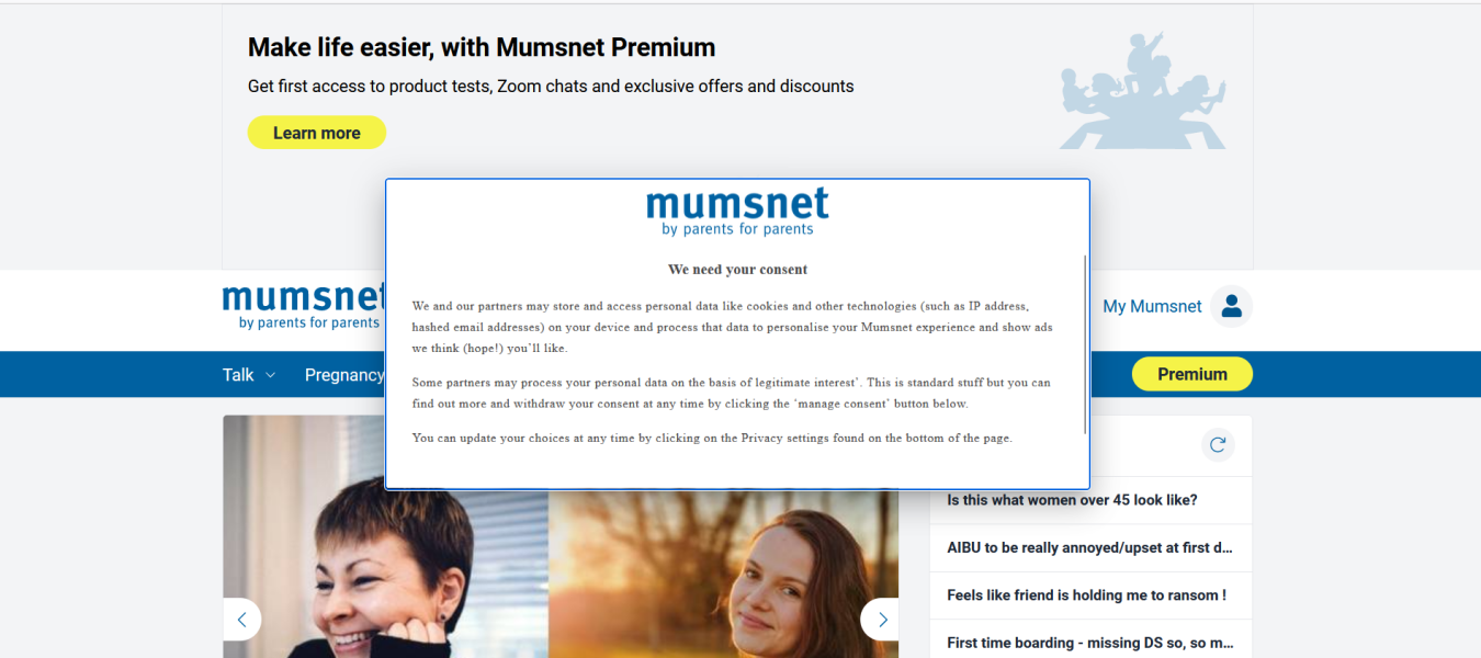 Constantly having to consent to cookies