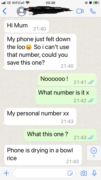 Scam - Hi Mum