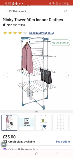 Recommend a tall or space saving clothes airer? (Not expensive)