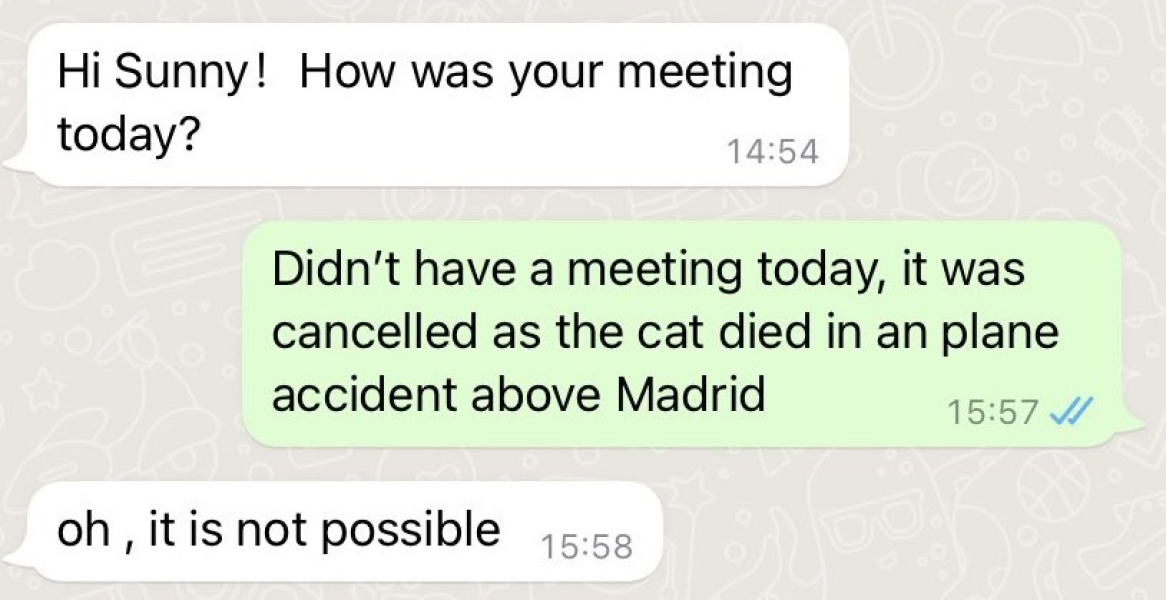 Extremely worried- received a really weird message