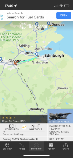 The Queen and Flightradar