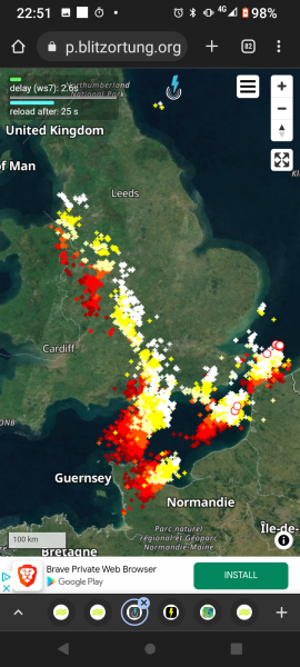 Thunderstorm warnings.
