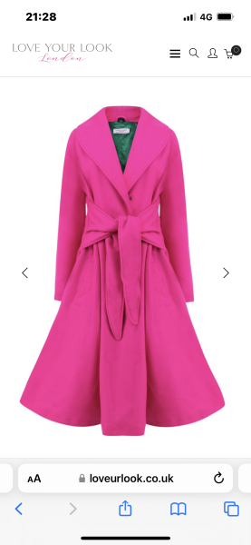 Pink coat please! 