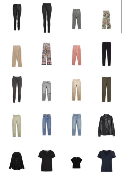 Autumn casual / school run capsule wardrobe