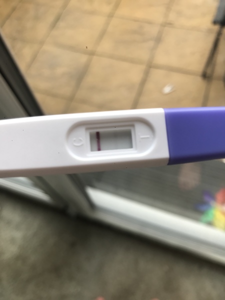 Third time lucky? Do you see a line? 