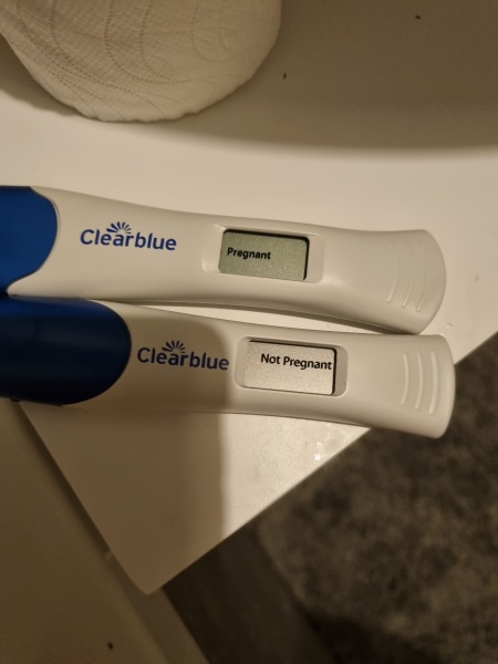 Positive after 18 months of trying next test negative 