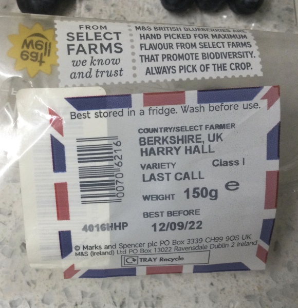 M&S rotten fruit now no BBF date