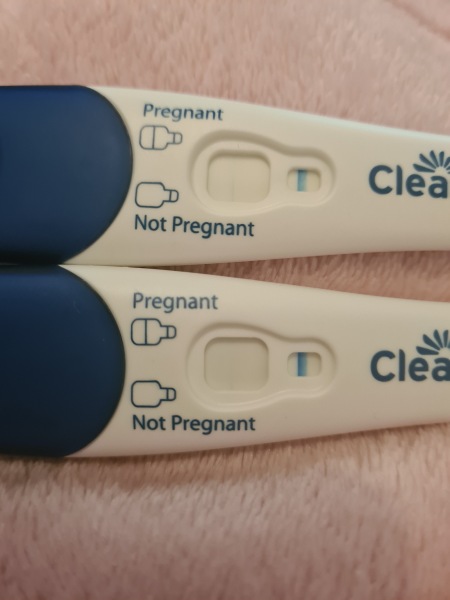 Faint positive, 2 days before AF