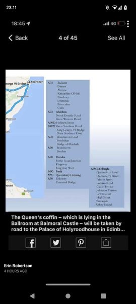 Queen’s route through Edinburgh