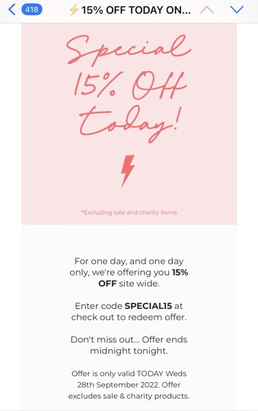 Scamp & Dude 15% off 1 day Sale
