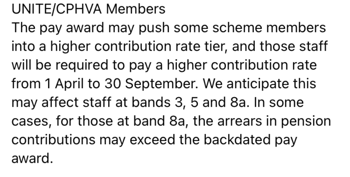 To ask if any other nhs workers have heard they may end up WORSE OFF after the pay rise?.
