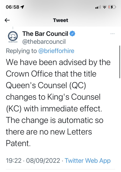 Things that have already changed since the passing of HRH