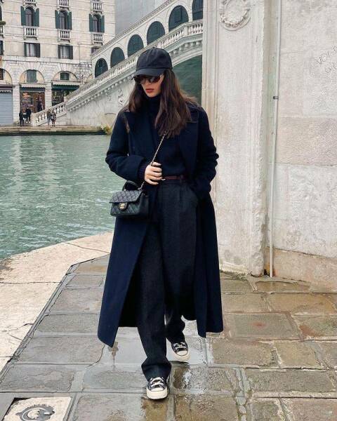 Navy and Black