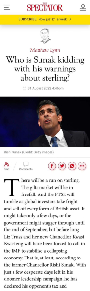 If you were Rishi Sunak what would you be thinking right now?