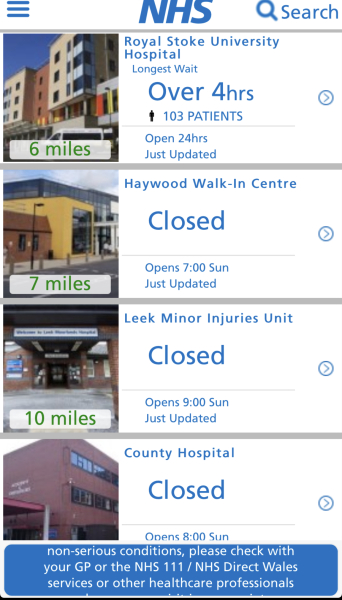 Anyone at A&E this evening? What’s it like where you are?