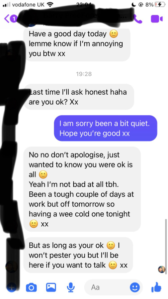 To think this is verging on harassment?