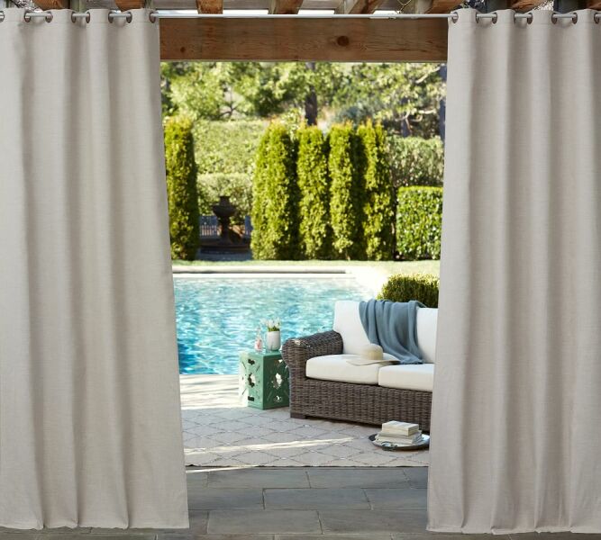 To wonder why you’d put a curtain outside your front door?! [pic]