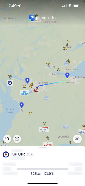 The Queen and Flightradar