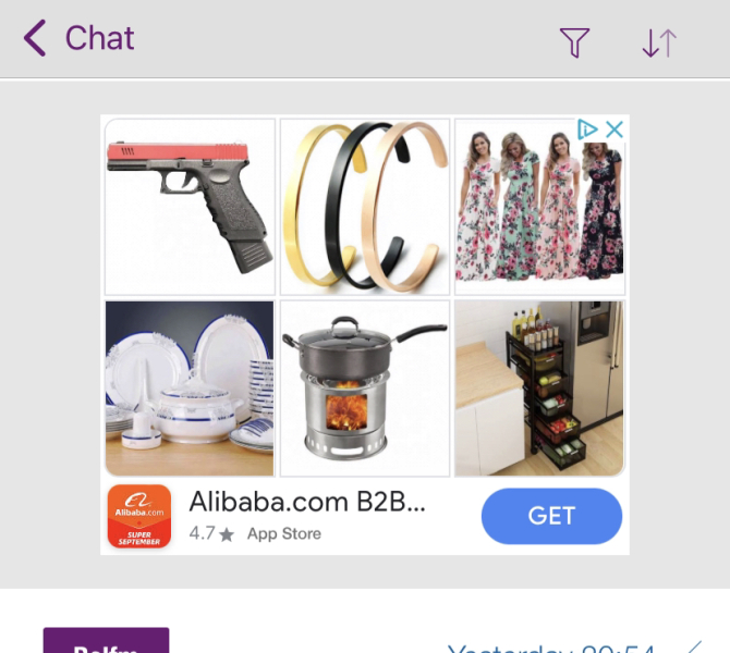 Slightly disconcerting advert