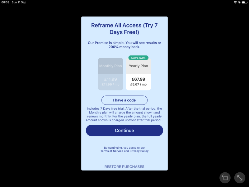 Reframe app?