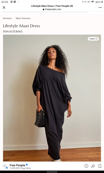 Maxi dress, boat neckline, like the picture