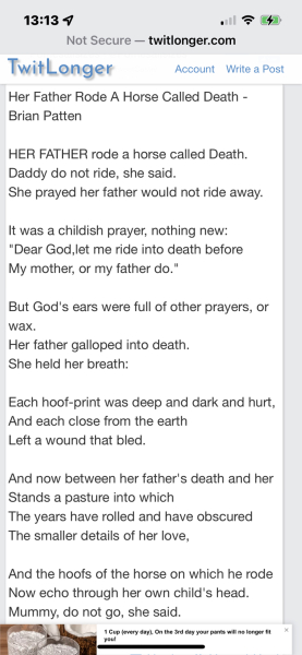 To find all the poems about the Queen, too much?