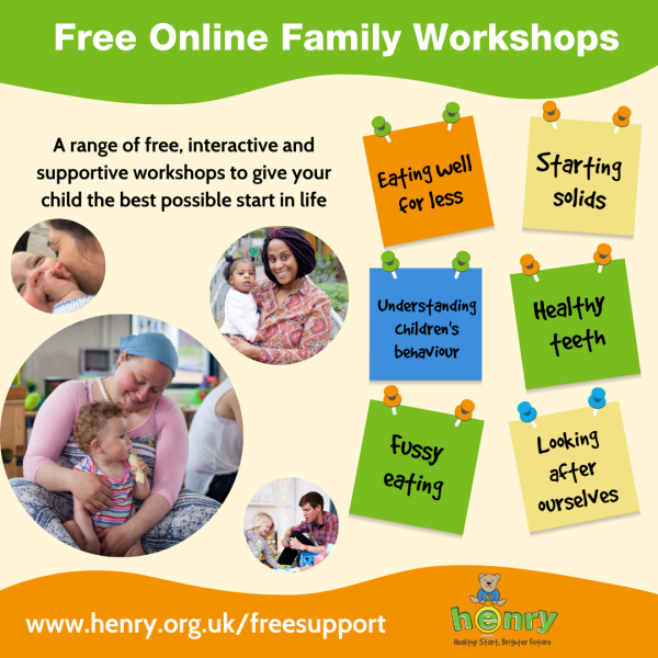 Free workshops for parents and carers 