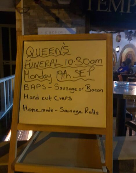 What is okay on the day of the funeral?