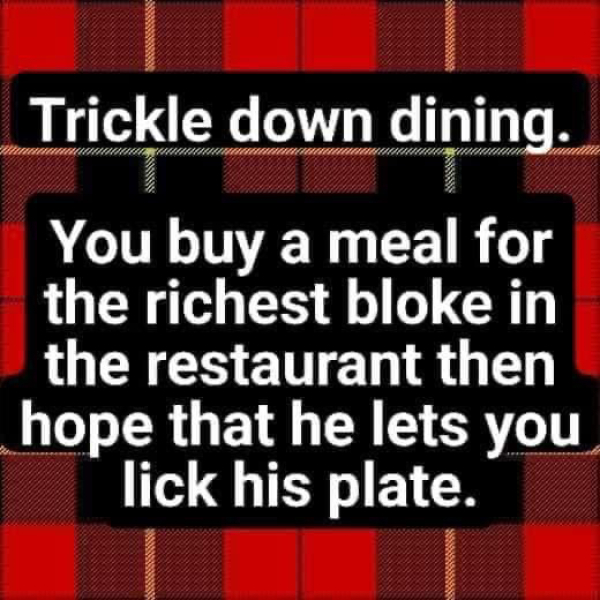 Trickle down: To ask higher income earners...??