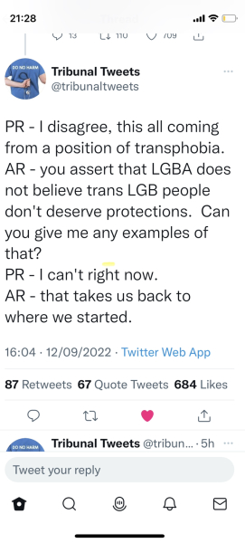 Mermaids versus LGB alliance in court today?? 