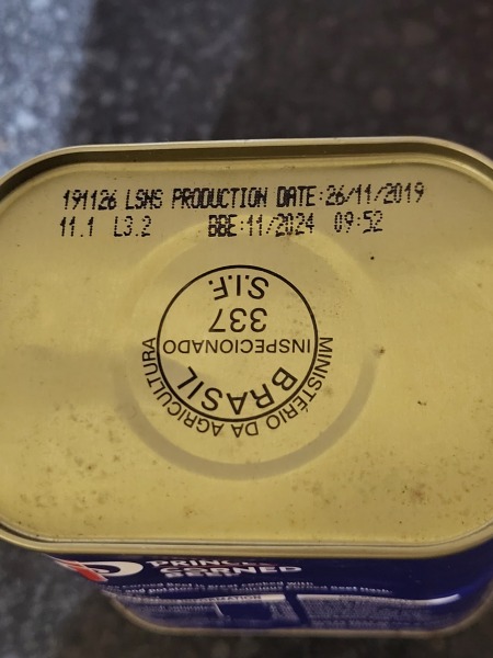 To eat 3 year out of date corned beef
