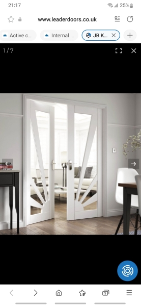 Internal glazed doors 