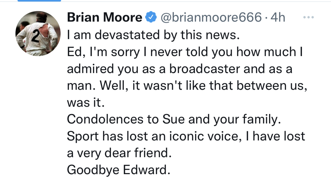 To be sadder about Eddie Butler than the Queen? 🤷🏼‍♀️