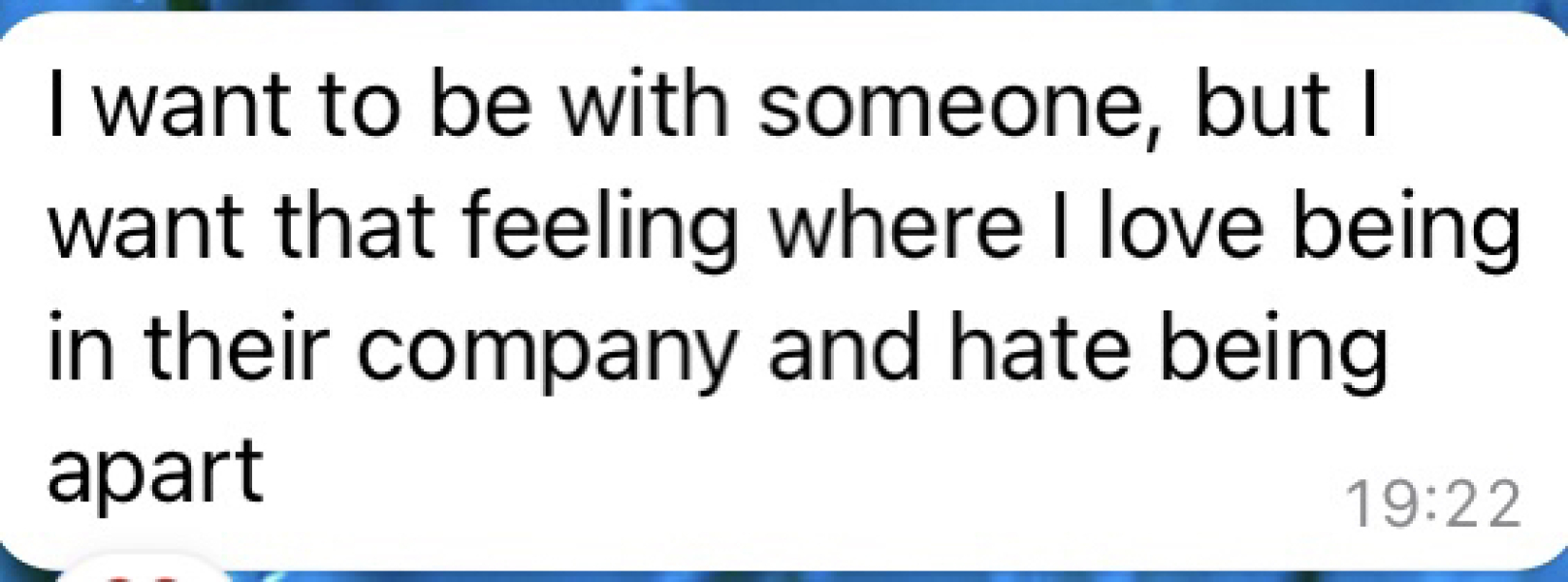 A nice guy but...