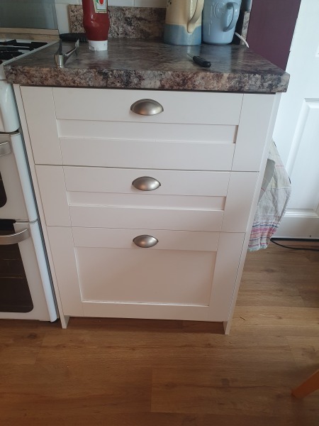 Kitchen help please- white gloss units what floor