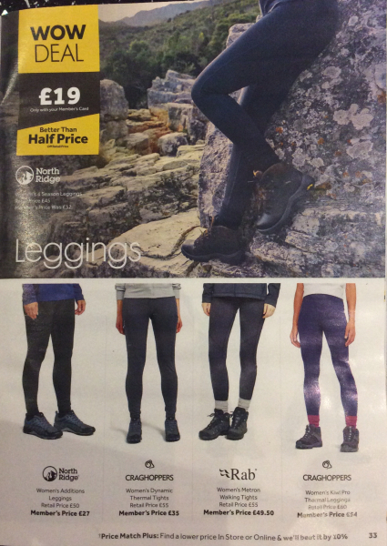 Hiking leggings/tights