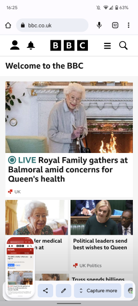 HOC Speaker announcing the Queen's health has deteriorated. 
