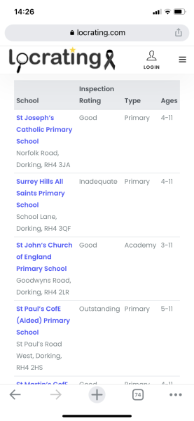 Primary schools in Dorking