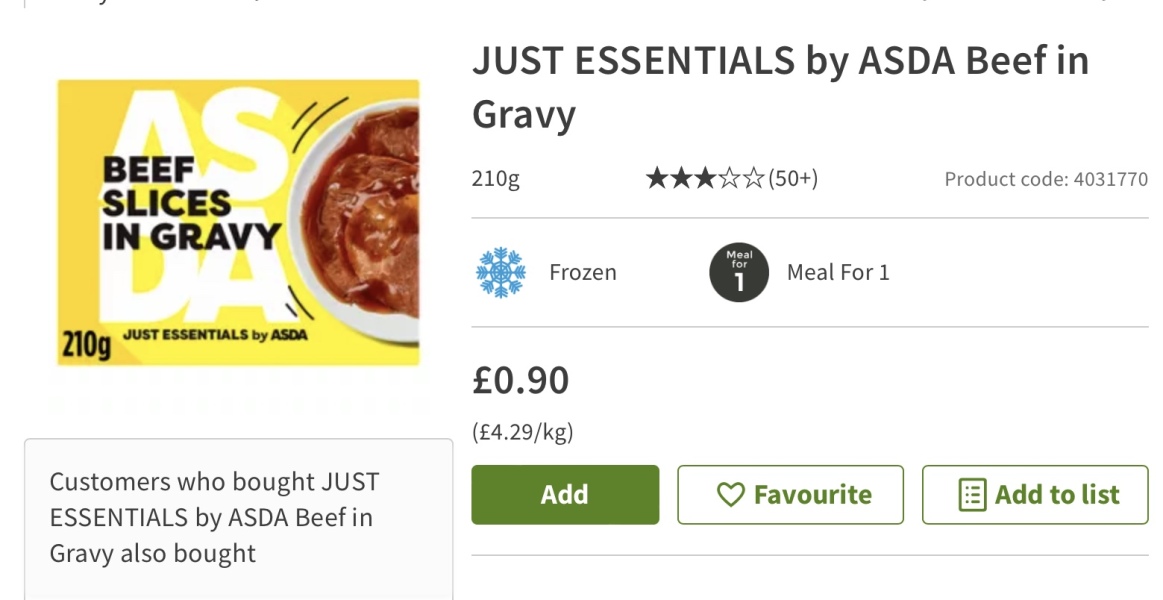 Asda essentials range ...What is good?