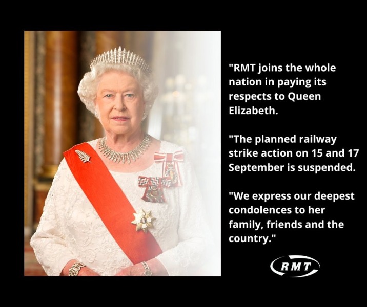 The Queen has passed away. 