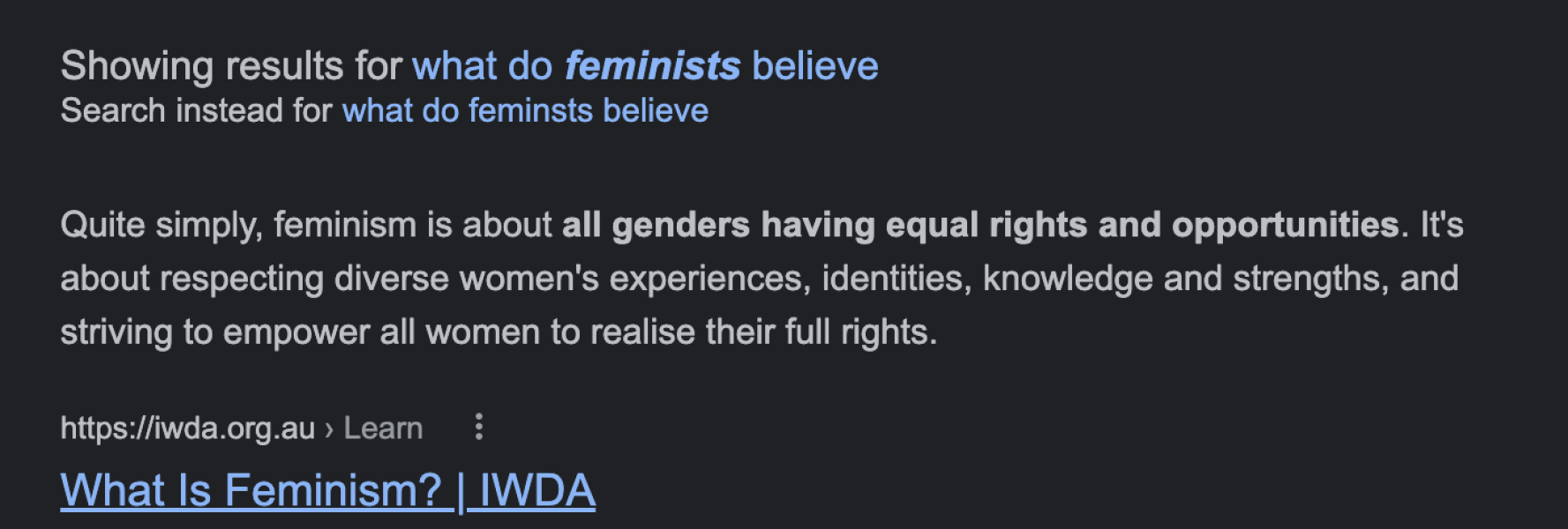 Your fave unfeminist things