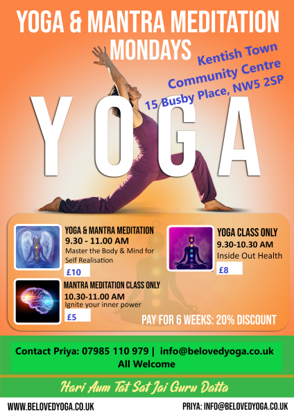 Beginners yoga classes in North London/NW London