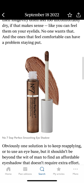 Anybody know what £9 Eyeshadow India Knight Recommended?