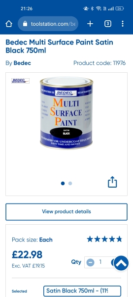 Painting a UPVC door + window black: what products? (pic attached)