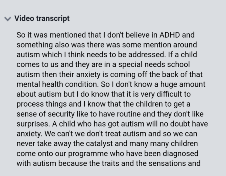 to warn you about this company offering solutions to child's anxiety and school refusal?