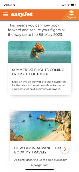 Anyone know when the EasyJet 2023 summer flight schedule is out ?