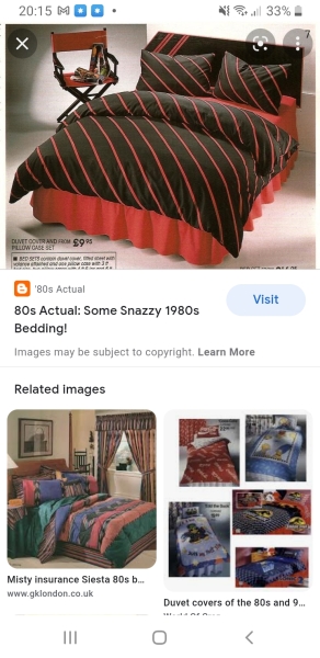 Duvet covers of the 80’s